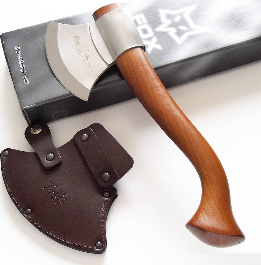 Топорик FOX (чехол, рук.-коричн. дер.)